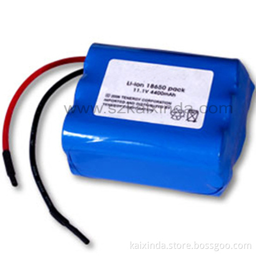11.1V 4400mAh 18650 Li-ion Battery Pack in 3s2p